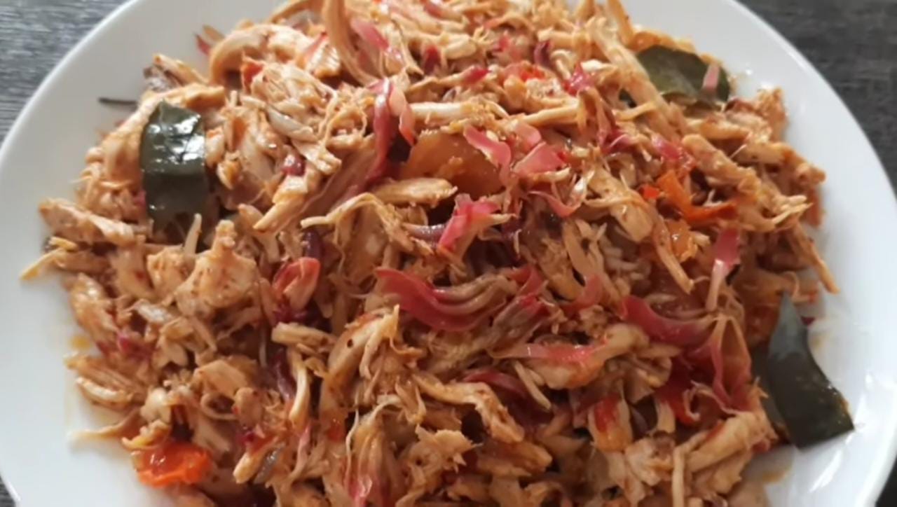 Resep ayam suwir ala catering
