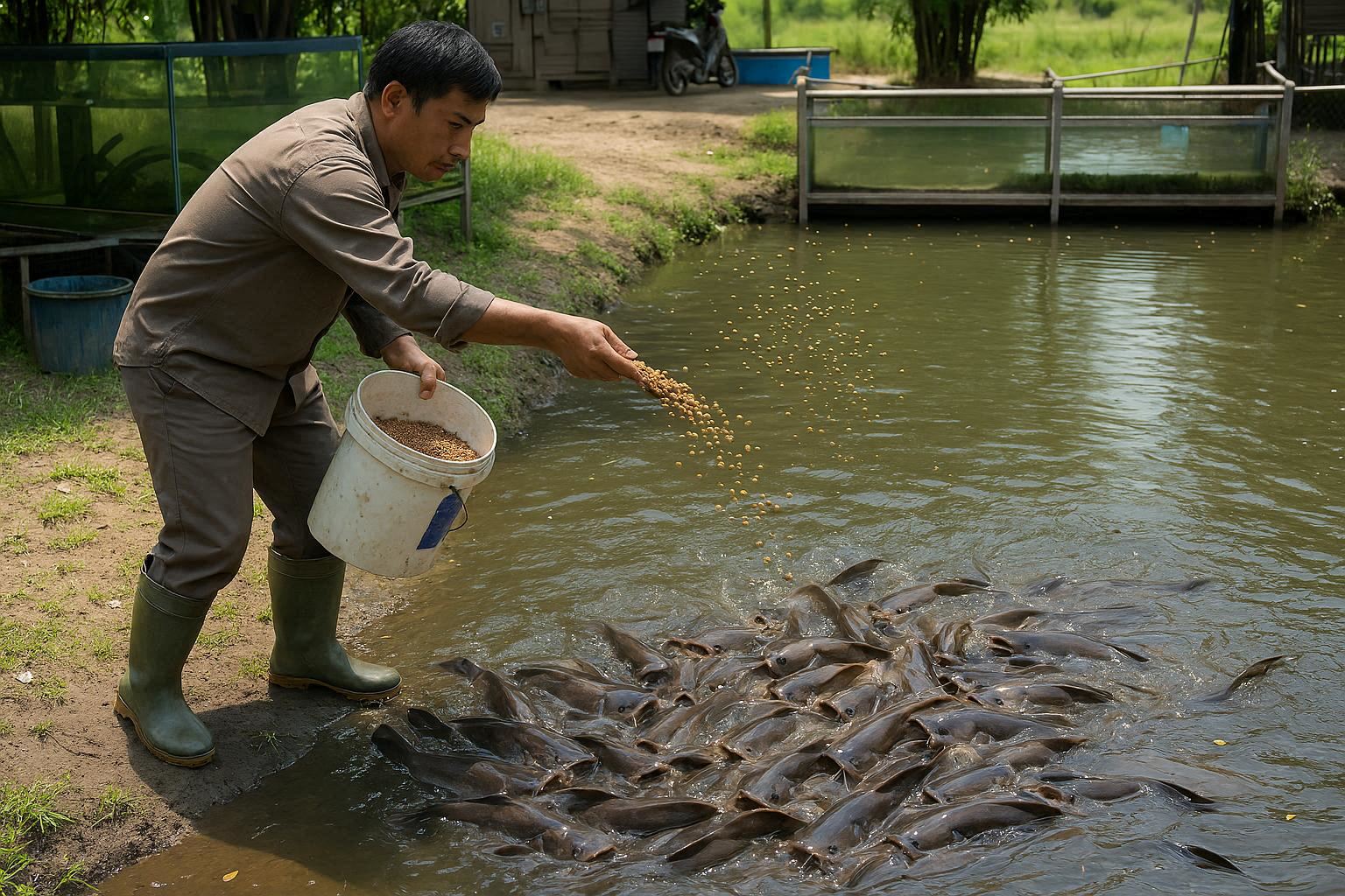 cara mengatasi ikan lele jamuran